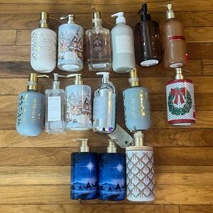 Lot of 15 New Assorted Hand Soaps - Bath & Body Works Holiday Scents Hand Soap